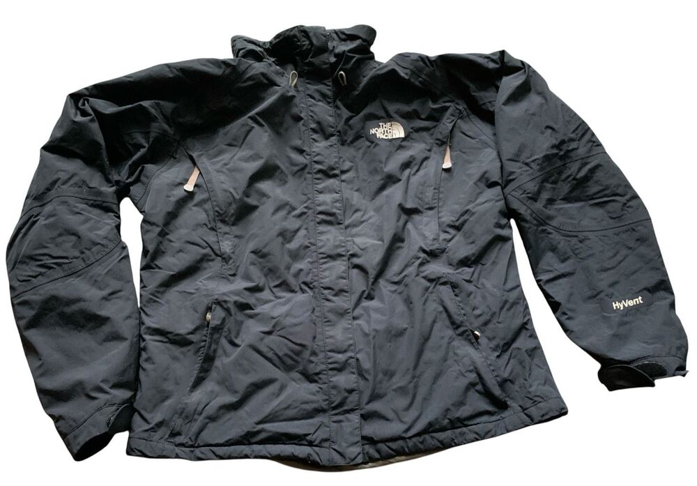 The North Face Insulated HYVENT black WINTER JACKET COAT sz XL